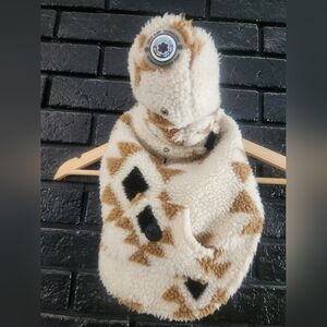 Cozy Geometric Patterned Dog Sweater